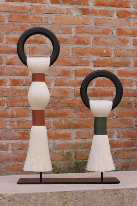 Double Tassel Sculpture